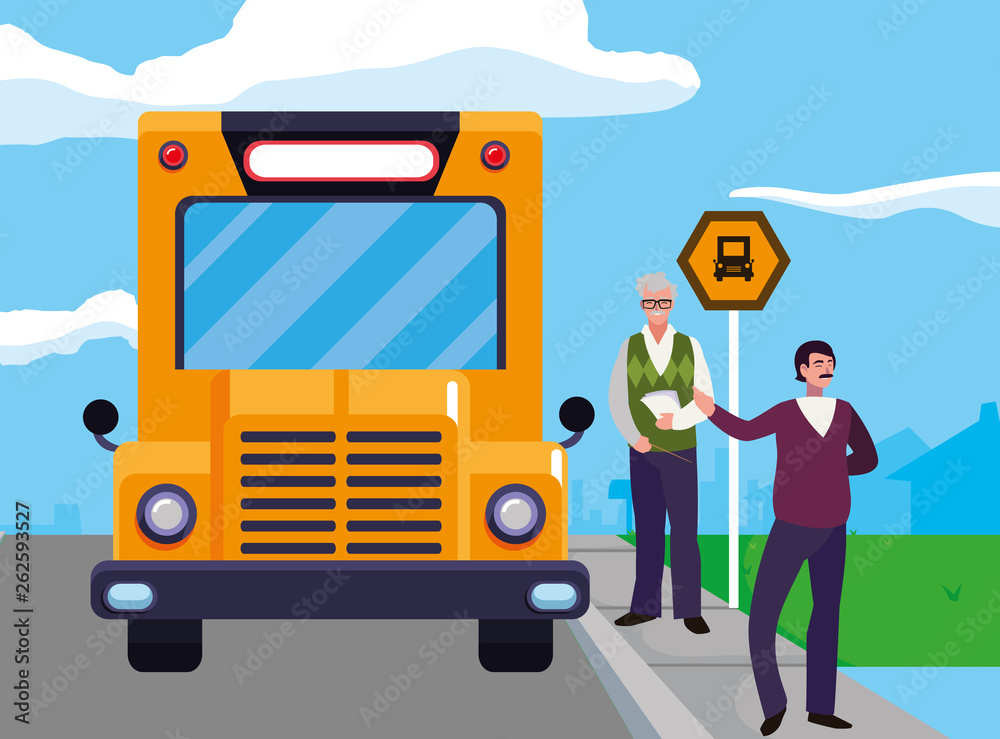 teachers couple in bus stop teachers couple in bus stop