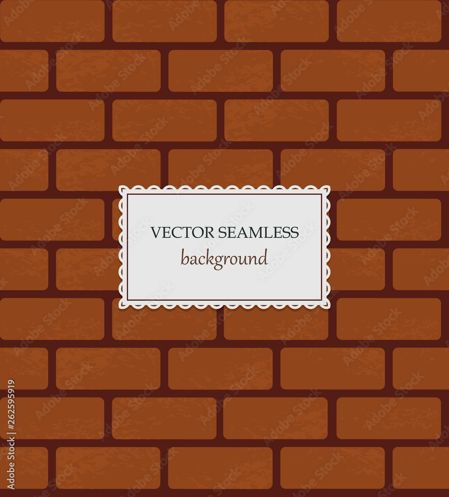 Vector seamless brick background. Repeat stone backdrop. Trendy natural texture. Old vintage style. Good for mock-ups Vector seamless brick background. Repeat stone backdrop. Trendy natural texture. Old vintage style. Good for mock-ups