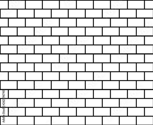Brick seamless background. Vector illustration.