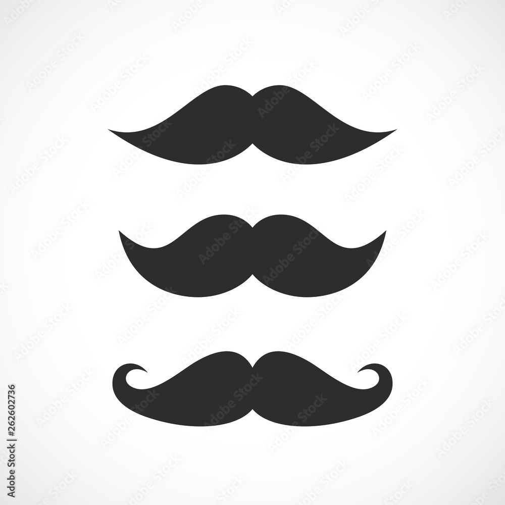 Mustaches vector icon Mustaches vector icon