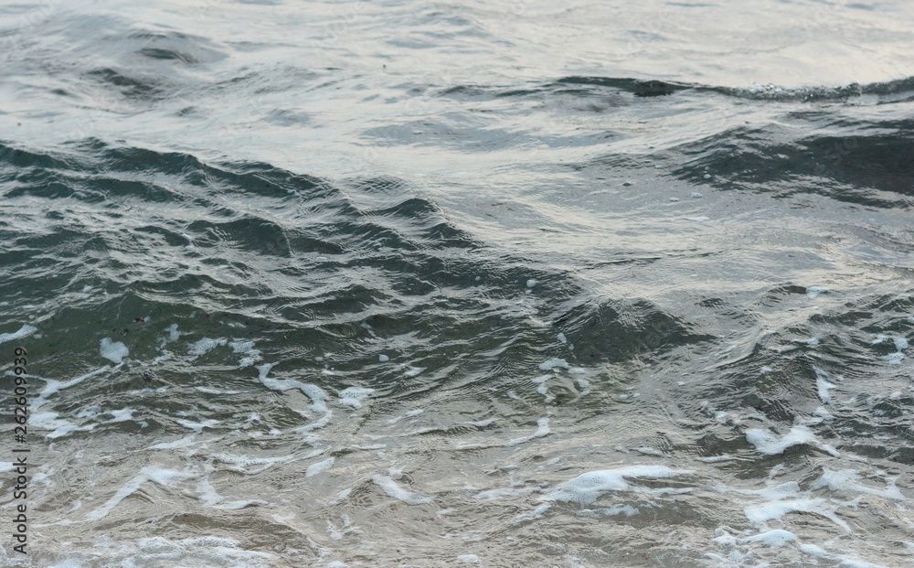 Beautiful soft waves of Blue Ocean with Sandy Beach Background close up. Sea sand wallpaper Beautiful soft waves of Blue Ocean with Sandy Beach Background close up. Sea sand wallpaper