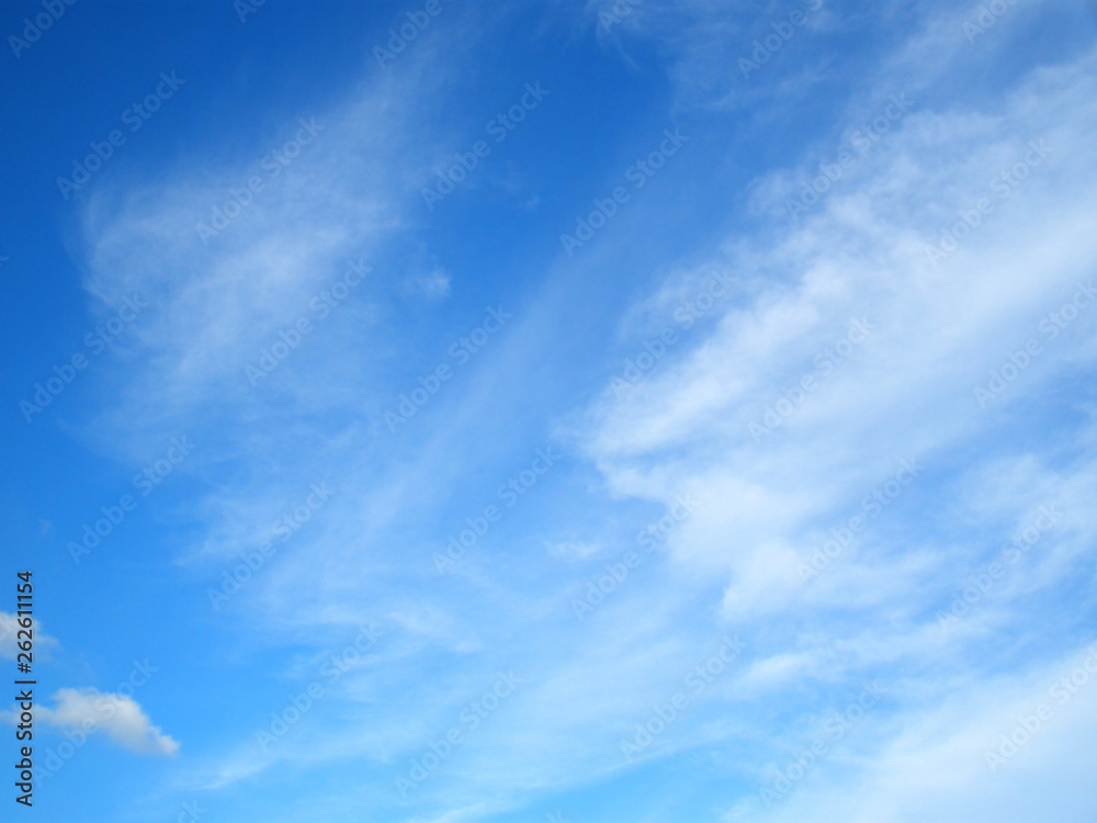 blue sky with cloud, a clear day's sky