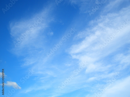 blue sky with cloud, a clear day's sky