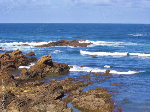 Ocean at a rocky coast