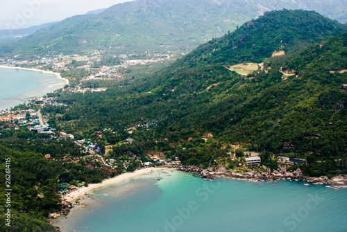 Aerial view of crystal Bay beach. Thailand, Koh Samui