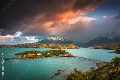 Torres Del Paine National Park, Pehoe Lake, Chile