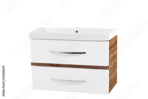 bathroom furniture isolated on white background