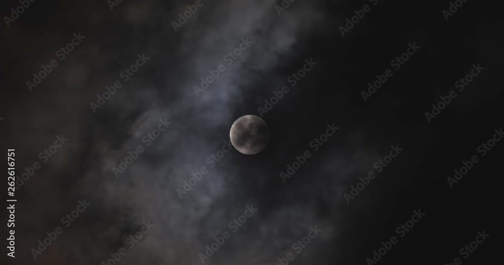 Black clouds cover and real white moon, the good behind evil Black clouds cover and real white moon, the good behind evil