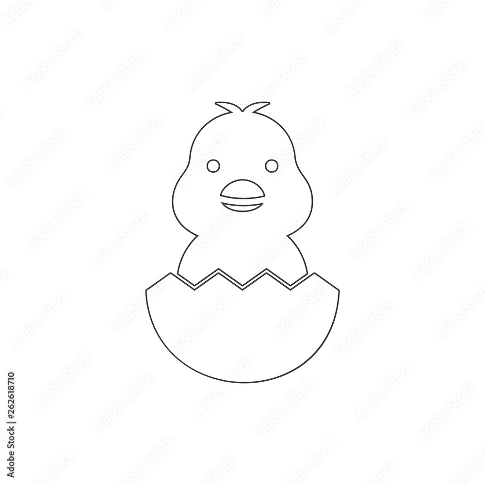 chicken outline icon. Elements of Easter illustration icon. Signs and symbols can be used for web, logo, mobile app, UI, UX chicken outline icon. Elements of Easter illustration icon. Signs and symbols can be used for web, logo, mobile app, UI, UX