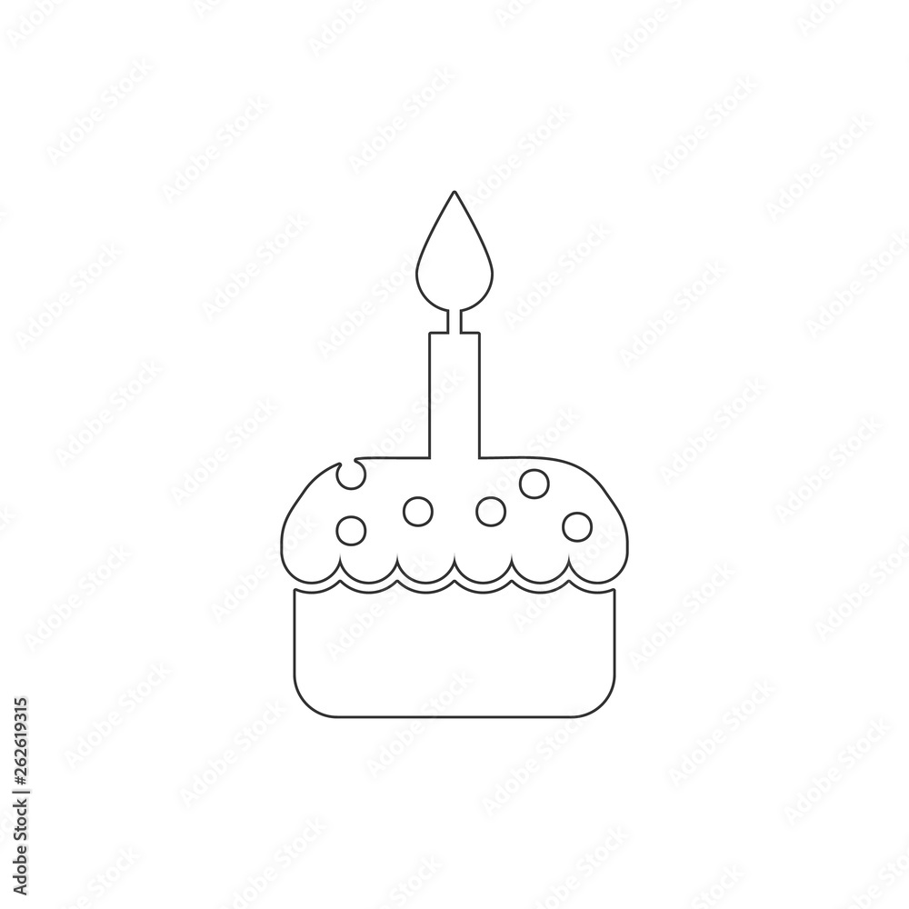 Easter cake outline icon. Elements of Easter illustration icon. Signs and symbols can be used for web, logo, mobile app, UI, UX Easter cake outline icon. Elements of Easter illustration icon. Signs and symbols can be used for web, logo, mobile app, UI, UX