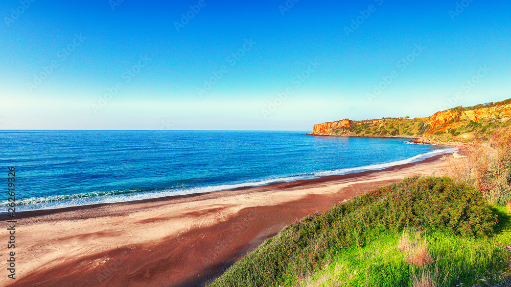 Fantastic view of beach Torre Conca (cape Rais Gerbi). Fantastic view of beach Torre Conca (cape Rais Gerbi).