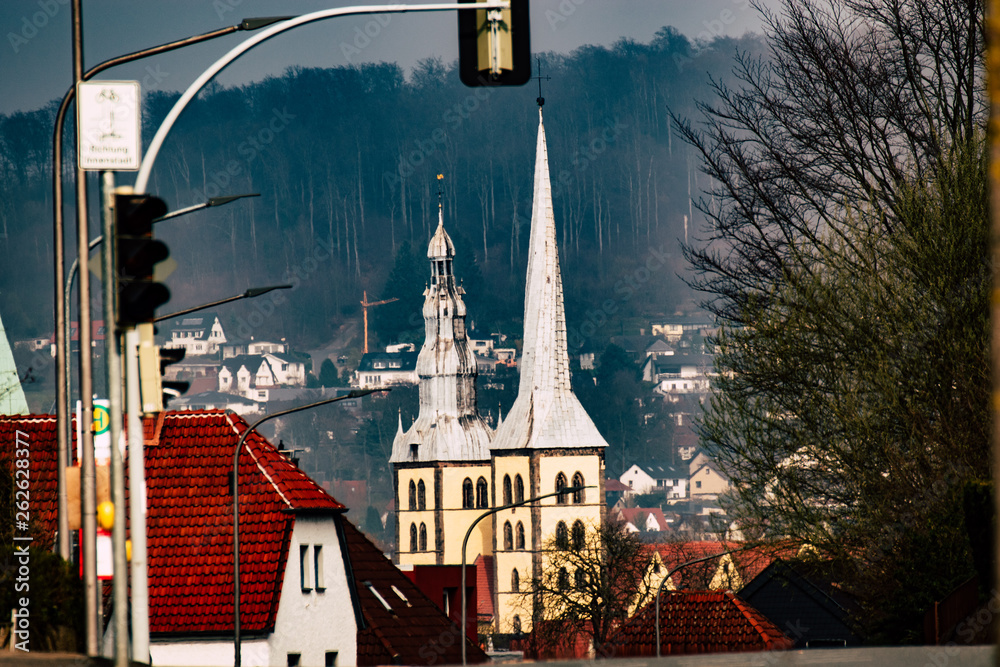 Obraz premium Lemgo Dächer Gebäude