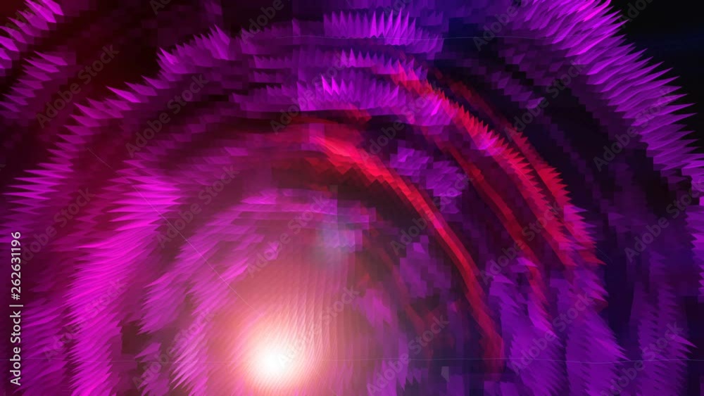 clearance through the tunnel abstraction in the space, background with futuristic circular lines, 3d rendering backdrop