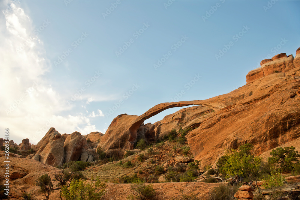 Landscape Arch in Arches National Park Moab Utah
