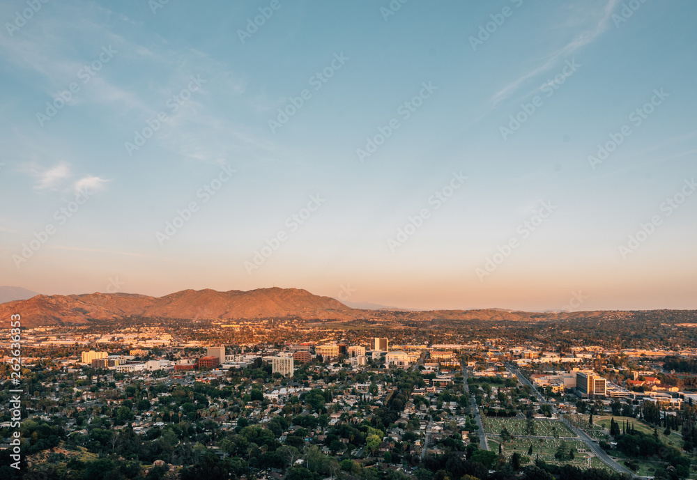 View of downtown Riverside from Mount Rubidoux, in Riverside, California