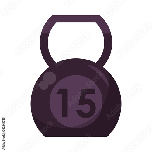 Kettlebell gym equipment symbol