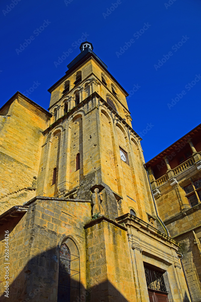 The magnificent Sarlat Cathedral in Sarlat-La-Caneda in the Dordogne region of France