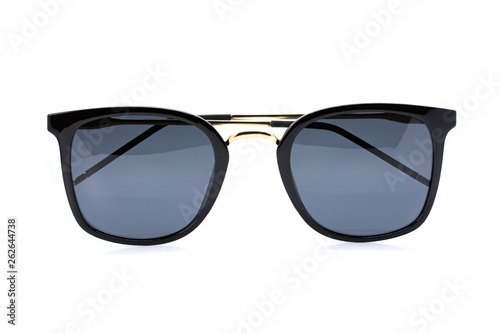 Image of modern fashionable sunglasses isolated on white background, Glasses.