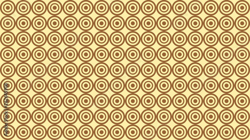 Brown Seamless Concentric Circles Background Pattern