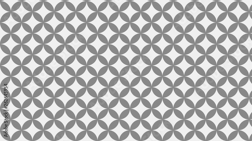 Grey Overlapping Circles Pattern Background Image