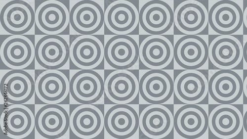 Grey Seamless Concentric Circles Background Pattern