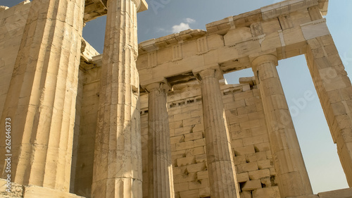 columns of the erechthion at the acropolis in athens