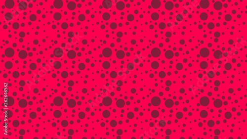 Folly Pink Random Circles Dots Pattern Background