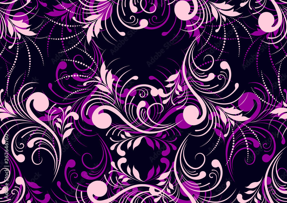 Pattern Floral Romantic elements seamless pattern