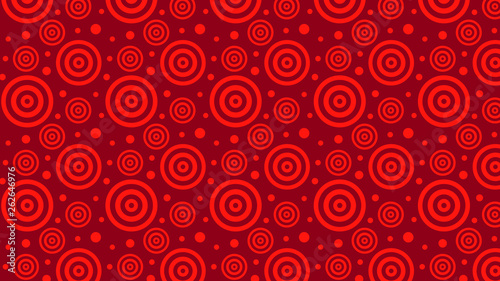 Dark Red Seamless Concentric Circles Pattern Background Illustrator