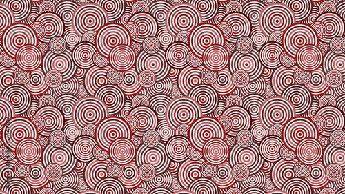 Dark Red Overlapping Concentric Circles Background Pattern