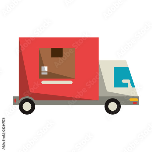Delivery cargo truck vehicle
