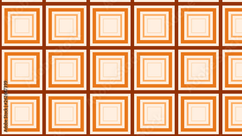 Orange Seamless Concentric Squares Pattern Image