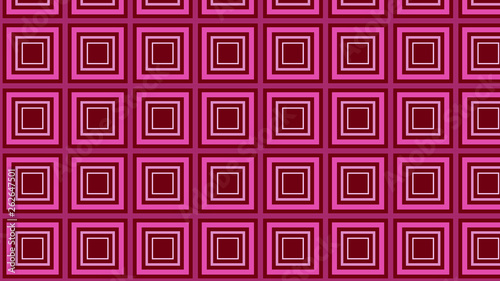 Pink Concentric Squares Pattern Background