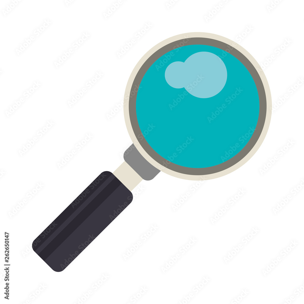 Magnifying glass symbol isolated Magnifying glass symbol isolated