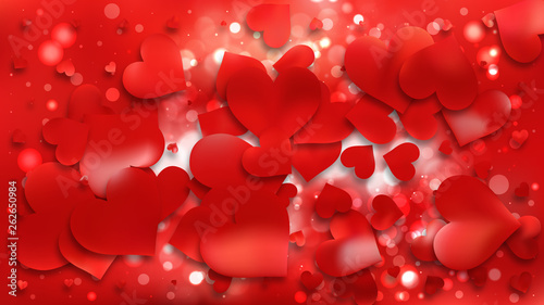 Red Love Background