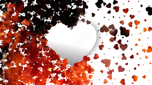 Red and White Love Background