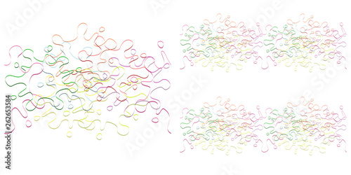 Seamless of colorful abstract lines pattern. Flat design vector illustration.