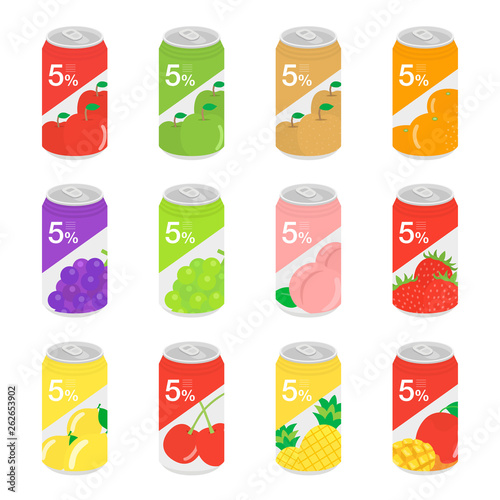 酎ハイのイラストセット