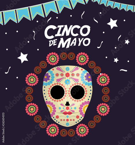 cinco de mayo death mask