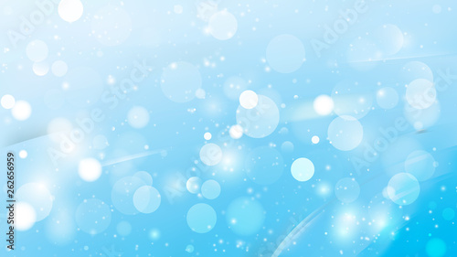Abstract Light Blue Blurred Lights Background Vector