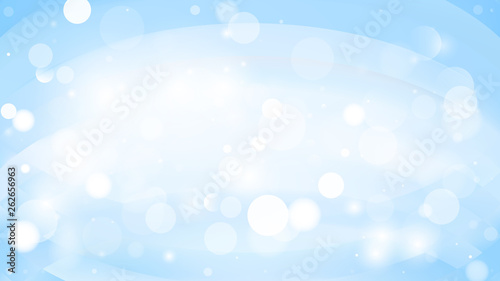 Abstract Light Blue Bokeh Lights Background Vector