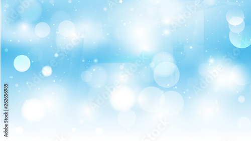 Abstract Light Blue Lights Background Vector