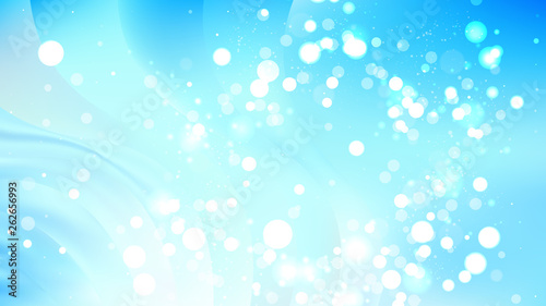 Abstract Light Blue Bokeh Background Image