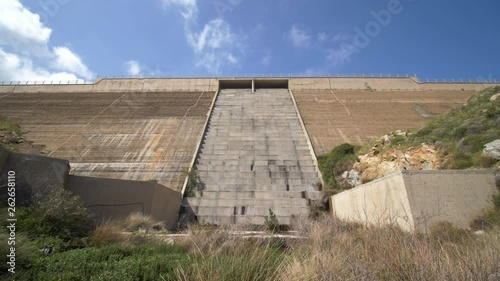 Wallpaper Mural Big dam and reservoir on a sunny day, Greek Island, Serifos Torontodigital.ca