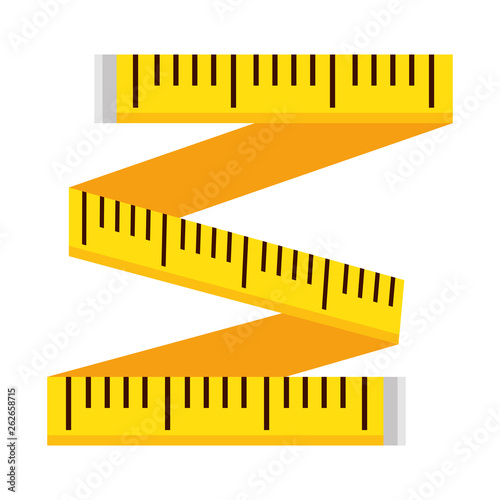 tape measure isolated icon