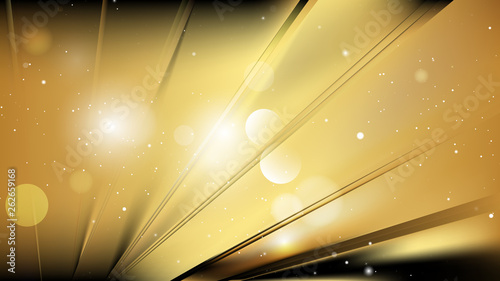 Abstract Black and Gold Background Illustration