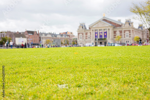 Canvas Print Close-up of Amsterdam park