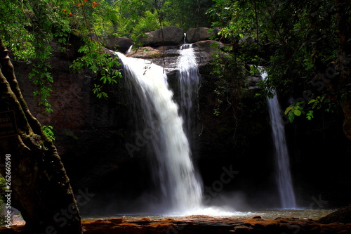 Haew-Suwat Waterfall at Khao Yai National park.