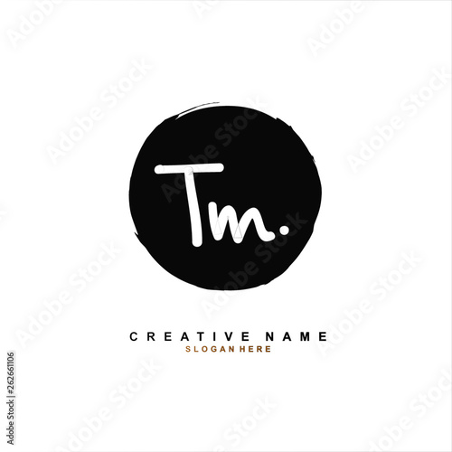 T M TM Initial logo template vector