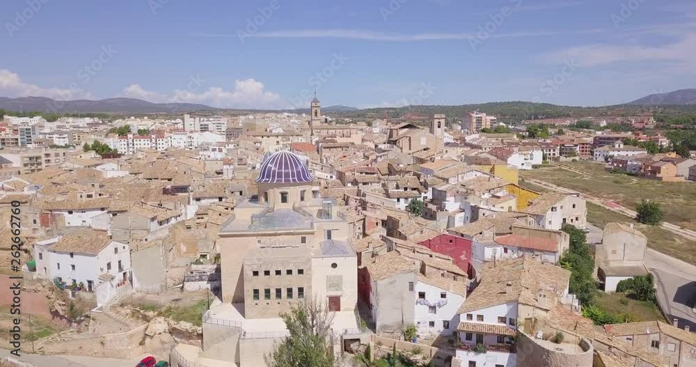 general aerial image of the city of Requena general aerial image of the city of Requena